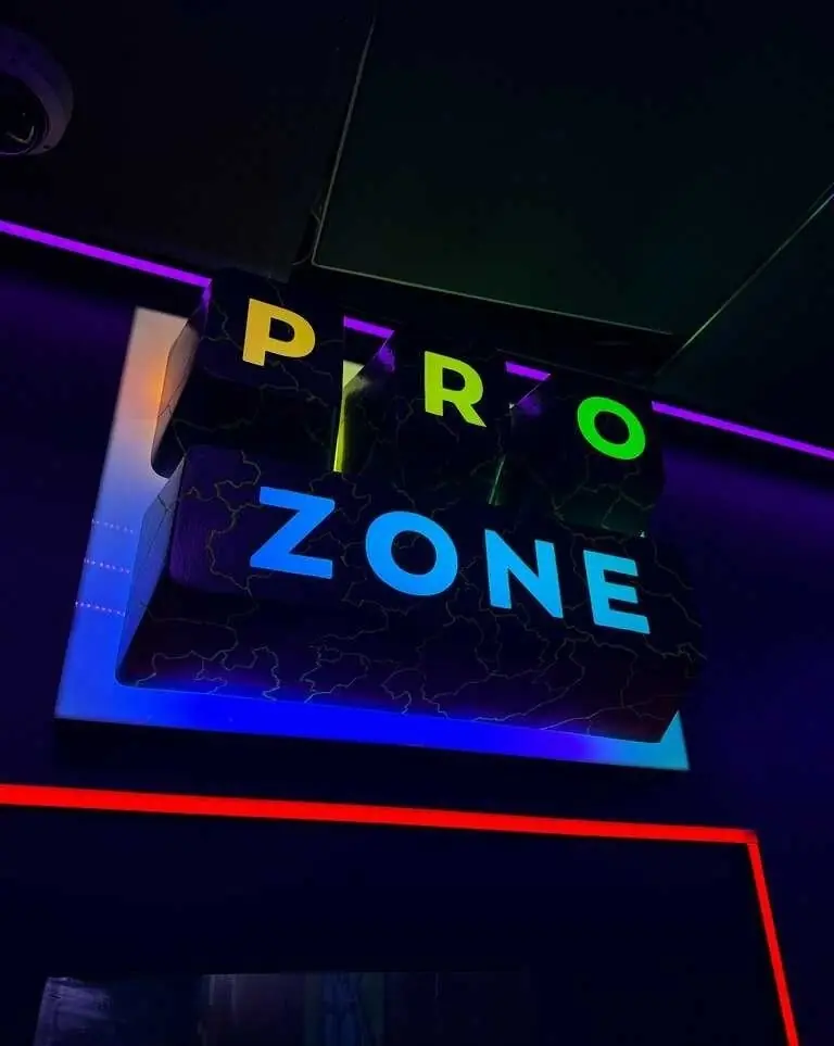Светящаяся вывеска PRO ZONE